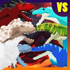 Скачать взломанную T-Rex Fights More Dinosaurs [МОД открыто все] на Андроид - Версия 2.5.8 apk