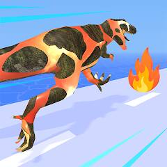 Скачать взломанную Dino Evolution Run 3D [МОД открыто все] на Андроид - Версия 0.6.3 apk