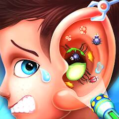 Скачать взломанную Доктор уха - Crazy Ear Doctor [МОД много монет] на Андроид - Версия 1.2.7 apk