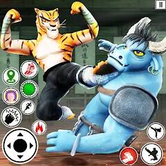 Скачать взломанную Kung Fu Animal: Fighting Games [МОД открыто все] на Андроид - Версия 1.3.6 apk