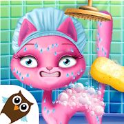 Скачать взломанную Cat Hair Salon Birthday Party - Virtual Kitty Care [МОД много монет] на Андроид - Версия 6.0.13 apk