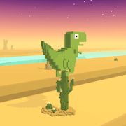 Скачать взломанную Dino T-Rex 3D runner [МОД много монет] на Андроид - Версия 0.41 apk
