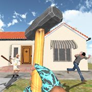 Скачать взломанную Granny Kick Neighbor: gun shooting game [МОД открыто все] на Андроид - Версия 6.2 apk