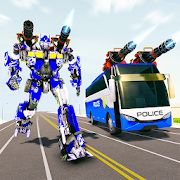 Скачать взломанную Полицейский автобус робот трансформации войн [МОД безлимитные деньги] на Андроид - Версия 3.1 apk