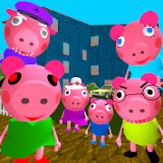 Piggy Neighbor. Family Escape Obby House 3D