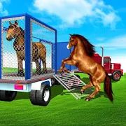 Скачать взломанную Farm Animal Transport Truck Driving Simulator [МОД много монет] на Андроид - Версия 23 apk