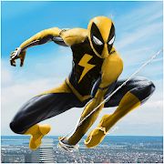 Скачать взломанную Flying Spider Rope Hero - Super Vice Town Crime [МОД открыто все] на Андроид - Версия 1.0.32 apk