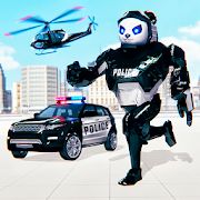 Скачать взломанную Police Panda Robot Car Transform: Robot Car Games [МОД много монет] на Андроид - Версия 1.6 apk