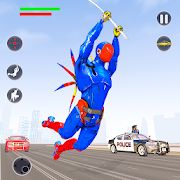 Скачать взломанную Летающий робот веревочного героя [МОД много монет] на Андроид - Версия 3.2 apk