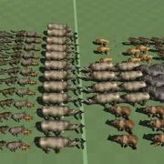Скачать взломанную Animal Epic Battle Simulator [МОД безлимитные деньги] на Андроид - Версия 1.3 apk