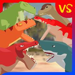 Скачать взломанную T-Rex Fights Dinosaurs [МОД безлимитные деньги] на Андроид - Версия 1.8.2 apk