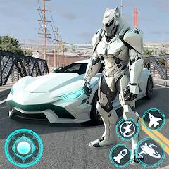 Скачать взломанную Robot Car Transformation Game [МОД безлимитные деньги] на Андроид - Версия 2.6.9 apk