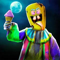 Скачать взломанную Crazy Ice Scream Freaky Clown [МОД безлимитные деньги] на Андроид - Версия 2.3.7 apk