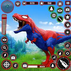 Скачать взломанную Real Dino Hunting Gun Games [МОД много монет] на Андроид - Версия 0.2.8 apk