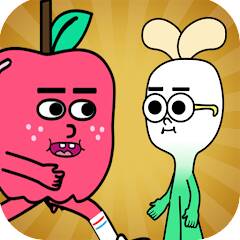 Скачать взломанную apple and onion running game [МОД открыто все] на Андроид - Версия 0.4.7 apk