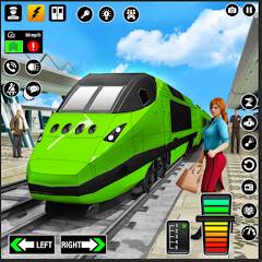Скачать взломанную город поезд сим- поезд игры 3д [МОД много монет] на Андроид - Версия 1.7.6 apk