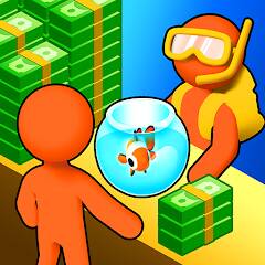 Скачать взломанную Aquarium Land - Fishbowl World [МОД безлимитные деньги] на Андроид - Версия 1.1.7 apk