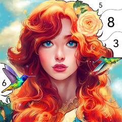 Скачать взломанную Girls Paint by Number Coloring [МОД много монет] на Андроид - Версия 2.3.1 apk