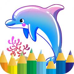 Скачать взломанную dolphin coloring game [МОД безлимитные деньги] на Андроид - Версия 2.7.8 apk
