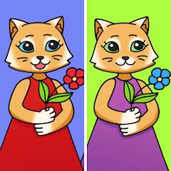 Скачать взломанную Найди отличия: Милые Котики [МОД безлимитные деньги] на Андроид - Версия 0.2.9 apk