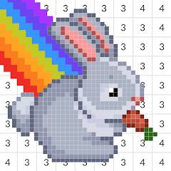 Скачать взломанную Pixel Игра раскраска по цифрам [МОД много монет] на Андроид - Версия 0.8.1 apk
