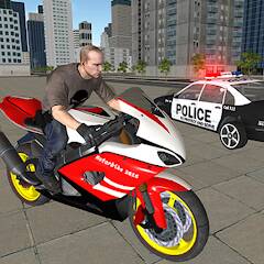 Скачать взломанную Вождение велосипеда: полиция [МОД много монет] на Андроид - Версия 1.5.4 apk