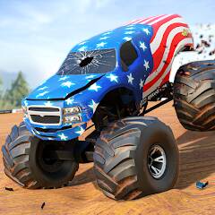 Скачать взломанную Fearless US Monster Truck Game [МОД открыто все] на Андроид - Версия 1.2.3 apk