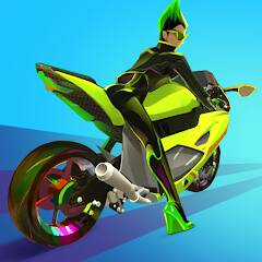 Скачать взломанную Wild Wheels: Мото гонки 3D [МОД безлимитные деньги] на Андроид - Версия 2.1.6 apk