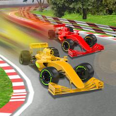Formula car racing Real car