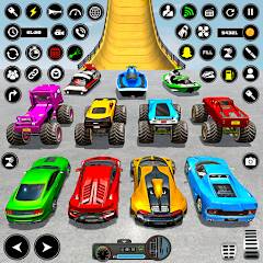 Скачать взломанную Crazy Ramp Car Stunt Master 3D [МОД много монет] на Андроид - Версия 1.5.7 apk