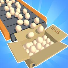 Скачать взломанную Фабрика яиц в режиме ожидания [МОД открыто все] на Андроид - Версия 0.1.5 apk