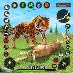 Скачать взломанную Игра на выживание семьи тигров [МОД открыто все] на Андроид - Версия 2.1.4 apk