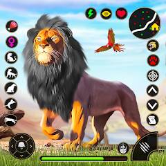 Скачать взломанную Lion Simulator - Lion Games [МОД много монет] на Андроид - Версия 0.9.8 apk