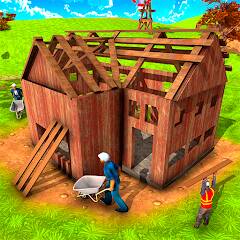 Скачать взломанную Carpenter Wood House Builder [МОД много монет] на Андроид - Версия 2.3.4 apk