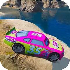 Скачать взломанную Superheroes Canyon Stunts cars [МОД открыто все] на Андроид - Версия 1.4.8 apk