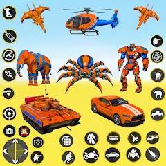 Скачать взломанную Игра-робот-паук-танк [МОД много монет] на Андроид - Версия 1.3.6 apk