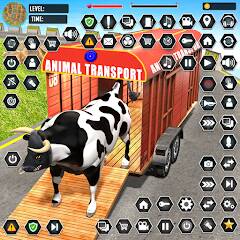 Скачать взломанную Animal Transport Driving Games [МОД безлимитные деньги] на Андроид - Версия 1.1.2 apk