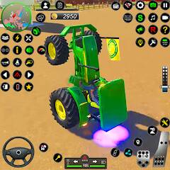 Скачать взломанную Тракторные фермерские игры 3D [МОД много монет] на Андроид - Версия 2.1.5 apk