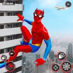 Скачать взломанную Flying Spider Rope Hero Fight [МОД безлимитные деньги] на Андроид - Версия 2.4.6 apk
