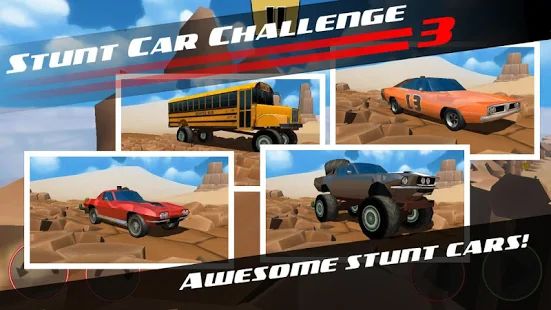 Скачать взломанную Stunt Car Challenge 3 [МОД открыто все] на Андроид - Версия 3.21 apk