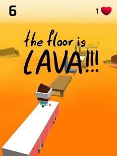 Скачать взломанную The Floor Is Lava [МОД много монет] на Андроид - Версия 1.4 apk
