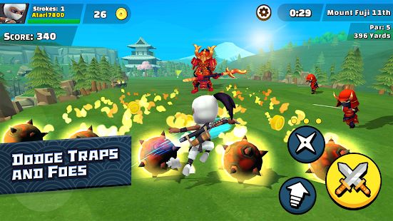 Скачать взломанную Ninja Golf ™ [МОД открыто все] на Андроид - Версия 1.1.8 apk