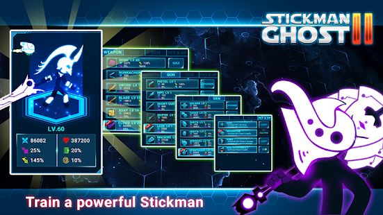 Скачать взломанную Stickman Ghost 2: Gun Sword - Shadow Action RPG [МОД много монет] на Андроид - Версия 6.6 apk