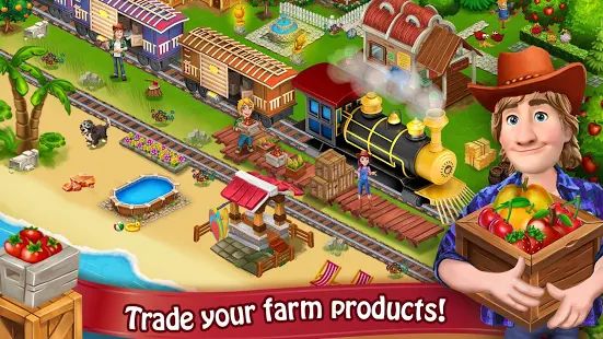 Скачать взломанную Farm Day Village фермер: Offline игры [МОД безлимитные деньги] на Андроид - Версия 1.2.30 apk