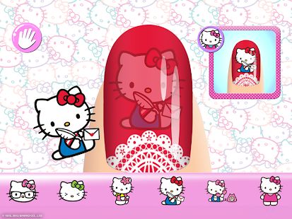 Скачать взломанную Маникюрный салон Hello Kitty [МОД открыто все] на Андроид - Версия 1.9 apk