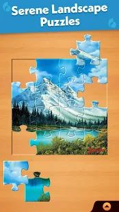Скачать взломанную Jigsaw Puzzle: Create Pictures with Wood Pieces [МОД много монет] на Андроид - Версия Зависит от устройства apk