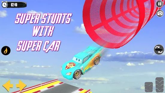 Скачать взломанную Splashy Superhero Vertigo racing : lightning car [МОД много монет] на Андроид - Версия 1.5 apk
