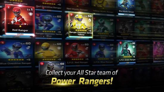 Скачать взломанную Power Rangers: All Stars [МОД открыто все] на Андроид - Версия 1.0.5 apk