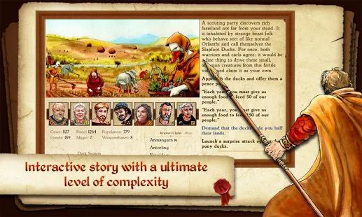 Скачать взломанную King of Dragon Pass: Text Adventure RPG [МОД открыто все] на Андроид - Версия 1.1.29 apk