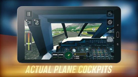 Скачать взломанную Flight Sim 2018 [МОД много монет] на Андроид - Версия 3.1.1 apk